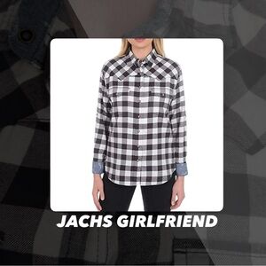 EUC Jachs Girlfriend Buffalo Plaid Shirt